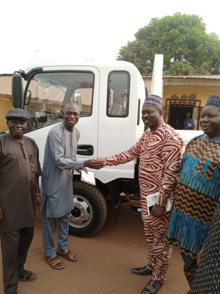 HANDING OVER PICKUP TRUCK